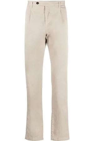 MASSIMO ALBA Off-centre button-fastening trousers