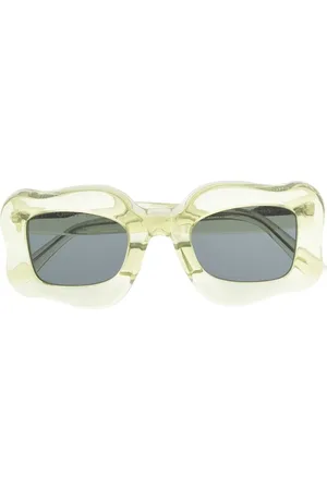 BONSAI Oversized curved-frame sunglasses