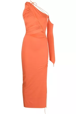 MANURI Asymmetric midi dress