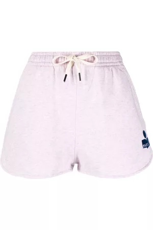 Marant Etoile Logo-embroidered shorts