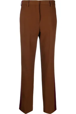 Burberry High-waist wool-blend trousers