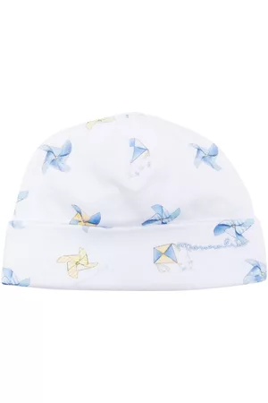 MONNALISA Beanies - Illustration-print cotton beanie