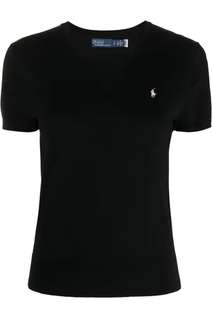 Ralph Lauren Logo-embroidered knitted T-shirt