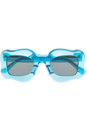 BONSAI Oversized curved-frame sunglasses