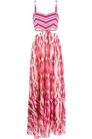 PATBO Graphic-print sleeveless dress