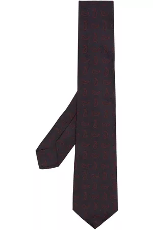 BARBA Men Bow Ties - Silk paisley-pattern tie