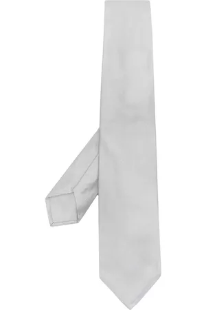 BARBA Marble-print silk tie