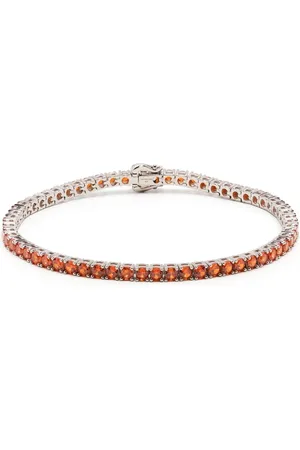 Hatton Labs Crystal-embellished tennis bracelet