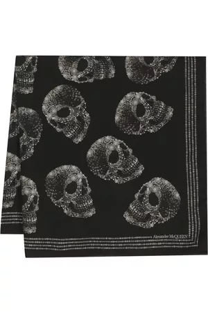 Alexander McQueen Men Scarves - Wool skull-print scarf