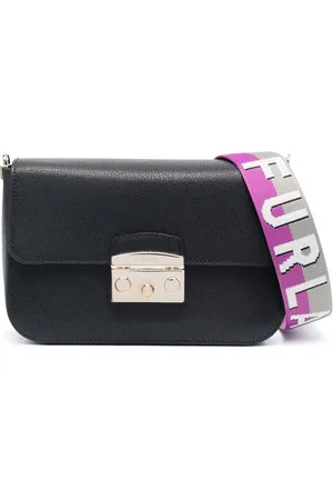 Furla Leather logo-strap crossbody bag