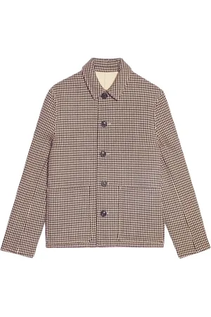 Ami Houndstooth pattern single-breasted jacket