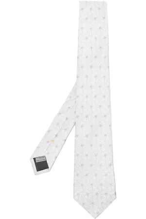 CANALI All-over floral-print tie