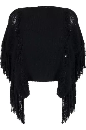 Voz Cotton fringed crop top