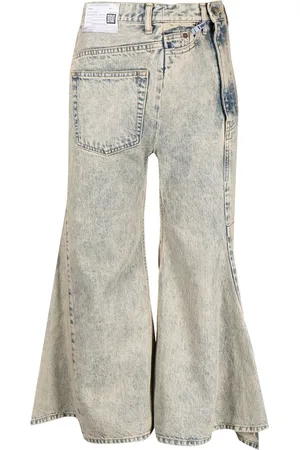 Maison Mihara Yasuhiro Cropped flared denim jeans