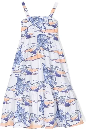 Kenzo Graphic-print strappy dress