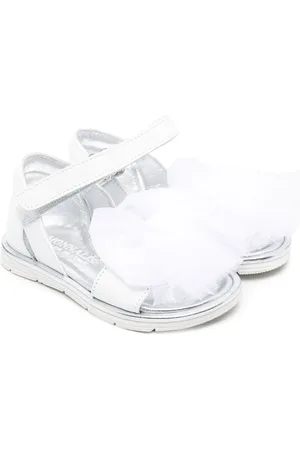 MONNALISA Tulle-trim sandals