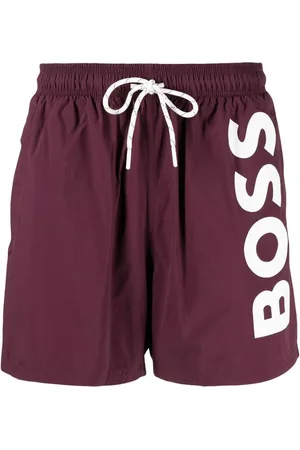 HUGO BOSS Logo-print swim shorts