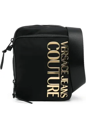 VERSACE Logo-plaque detail messenger bag