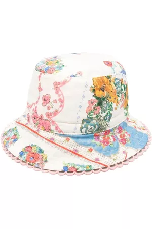 ZIMMERMANN Kids Boys Hats - Floral-print bucket hat