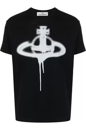 Vivienne Westwood Short Sleeve - Orb spray-print T-shirt