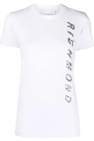 John Richmond Women Short Sleeve - Sequin-logoa t-shirt