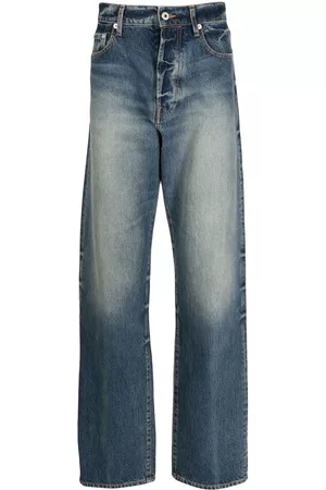 Kenzo Stonewashed Straight Leg Jeans