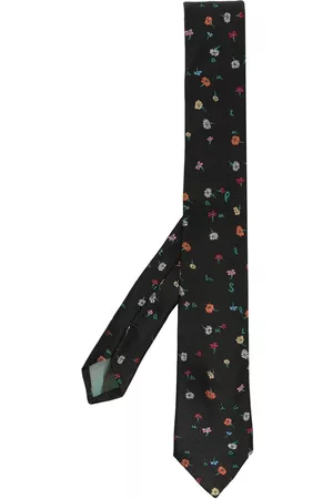 Paul Smith Men Bow Ties - Silk floral-embroidered tie