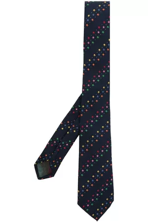 Paul Smith Silk embroidered-star tie