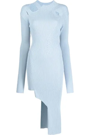 Feng Chen Wang Ribbed-knit cut-out dress