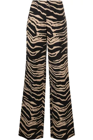 Stella McCartney High-waisted contrasting colour trousers