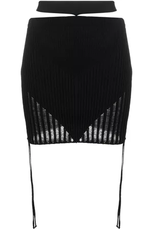ANDREADAMO Ribbed-knit mini skirt