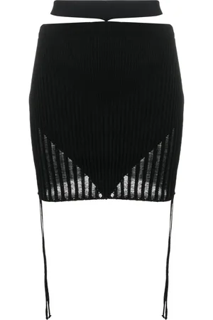 andre damo Ribbed-knit mini skirt