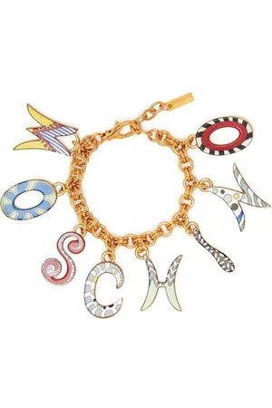 Moschino Women Bracelets & Bangles - Logo-lettering chain-link bracelet