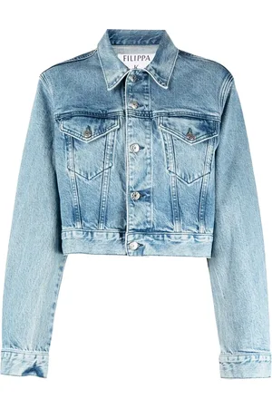 Filippa K Buttoned cropped denim jacket