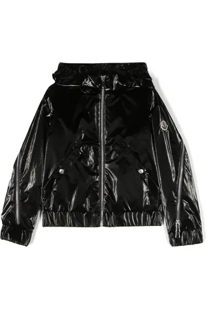 Moncler Zip-detail logo-patch jacket