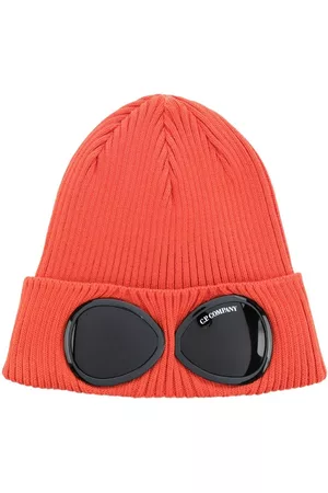 C.P. Company Men Beanies - Goggles ribbed-knit beanie hat