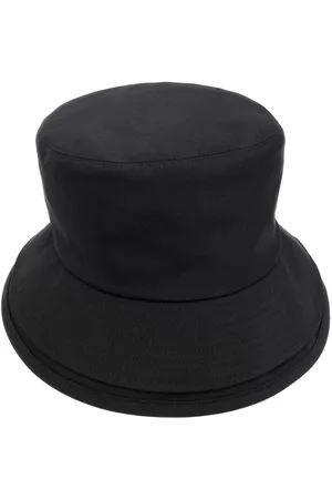 sacai Hats - Layered-brim wool bucket hat