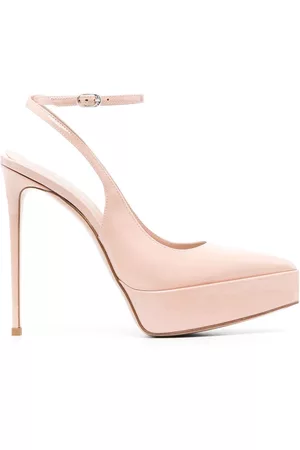 LE SILLA Uma 130mm patent-leather platform mules
