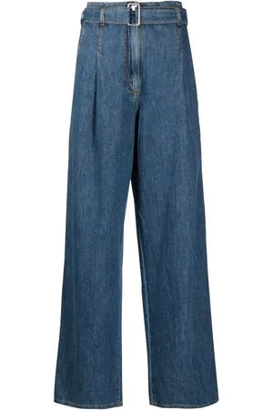 Serafini Belted wide-leg jeans