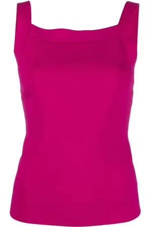 P.A.R.O.S.H. Roma square-neck knitted top