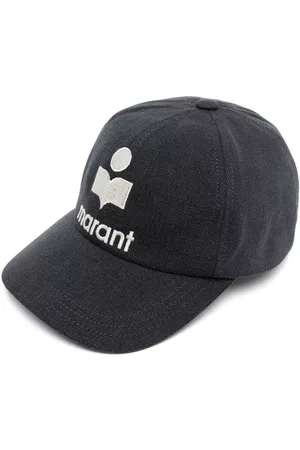 Isabel Marant Men Caps - Logo-embroidered cotton cap