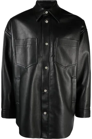 Nanushka Martin Faux Leather Shirt