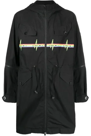 UNDERCOVER Graphic-print hooded parka