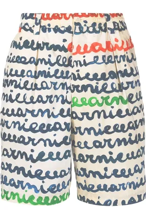 Marni Logo-print Bermuda shorts