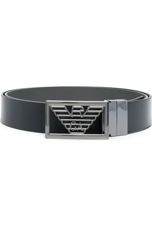 Emporio Armani Logo-plaque buckle belt