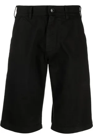 RAF SIMONS Logo-patch denim shorts