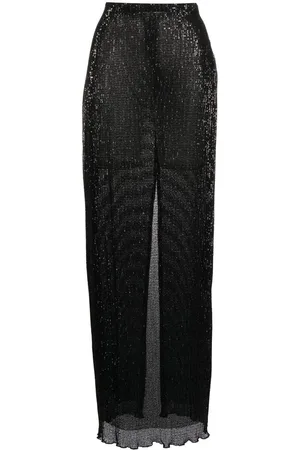 ROSETTA GETTY Sequin-embellished maxi skirt