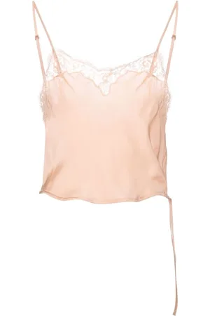 Saint Laurent Lace-trim camisole top