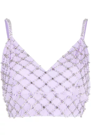 P.A.R.O.S.H. Crystal embellished crop top