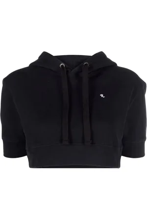 RAF SIMONS Cropped short-sleeve hoodie